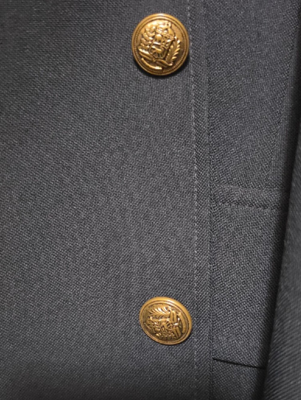 Haggar Navy Blazer with Gold Buttons - Picture 4 of 8